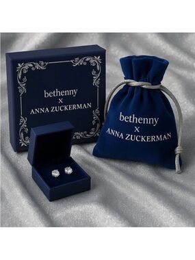 Bethenny X Anna Zuckerman Just Like Diamond Earrings New